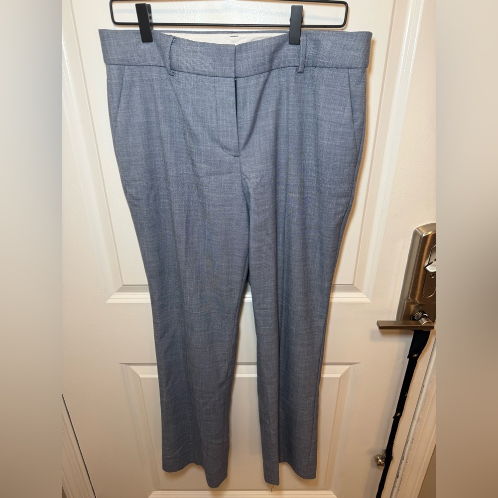 Talbots Gray Straight Leg Pants Professional Tailored Design